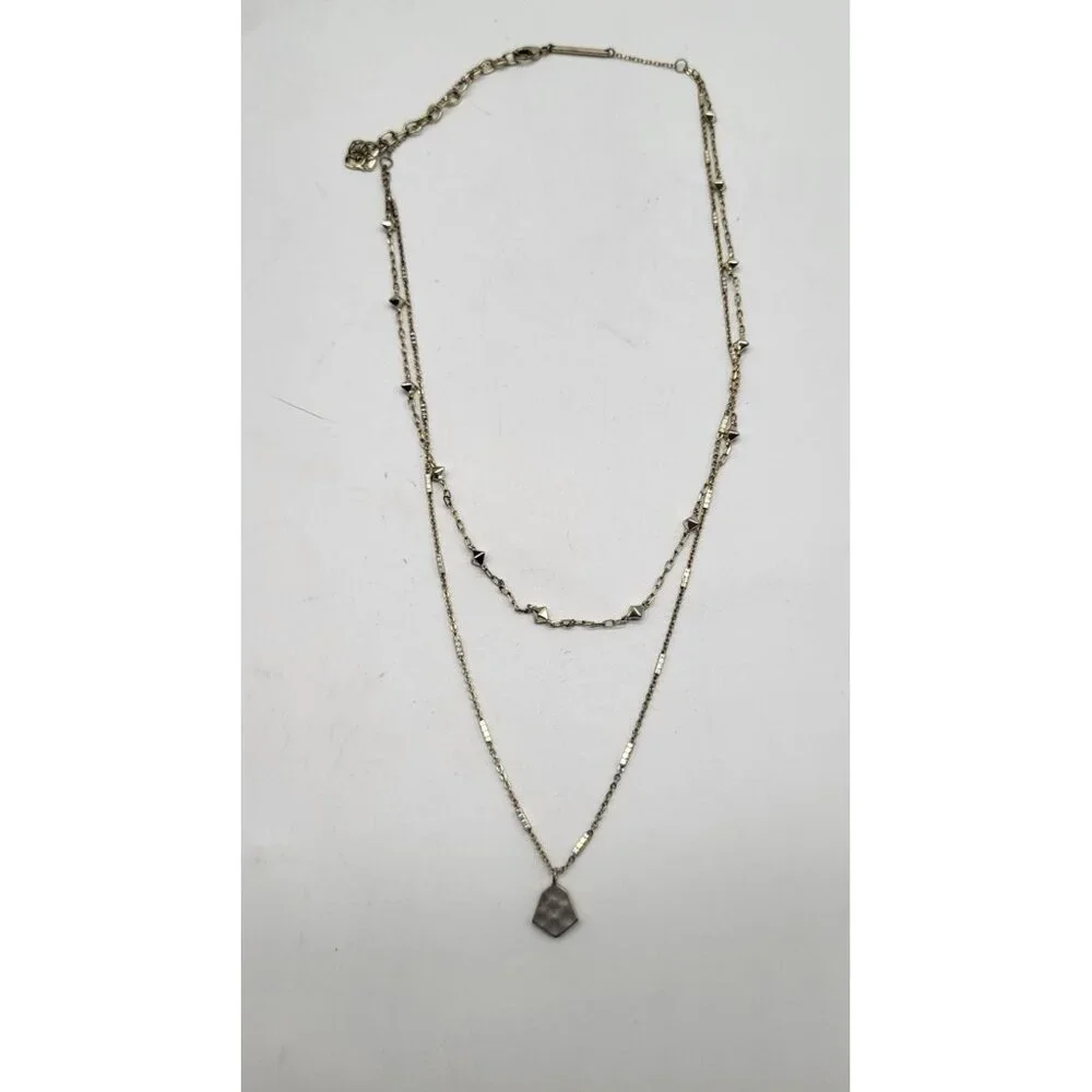 Kendra Scott Clove Multi Strand Layered Necklace Gold Plated Minimalist - Picture 2 of 8